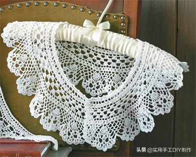 「钩编图解」收集整理的40款领子编织花样图解