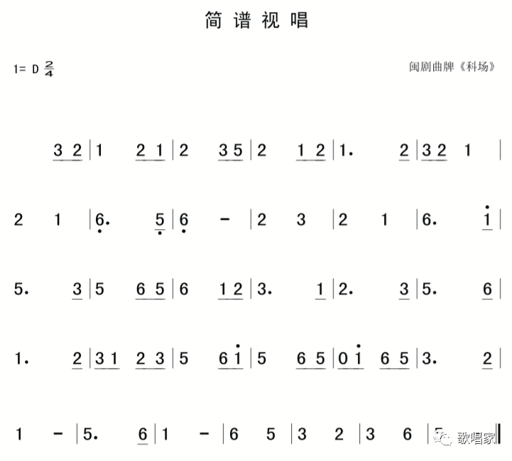 3月1日|每天一条简谱视唱(声乐爱好者ㄓ用)