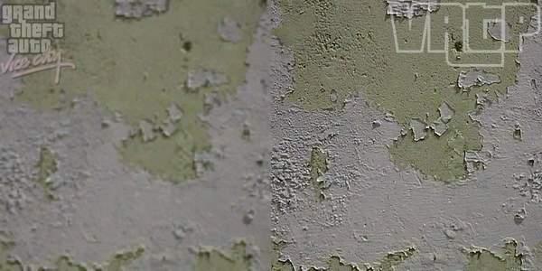 《GTA：罪恶都市》高清纹理MOD墙皮脱落，清晰可见