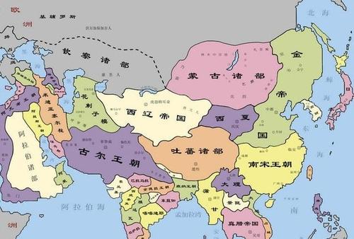 成吉思汗蒙古人口_蒙古成吉思汗时期地图