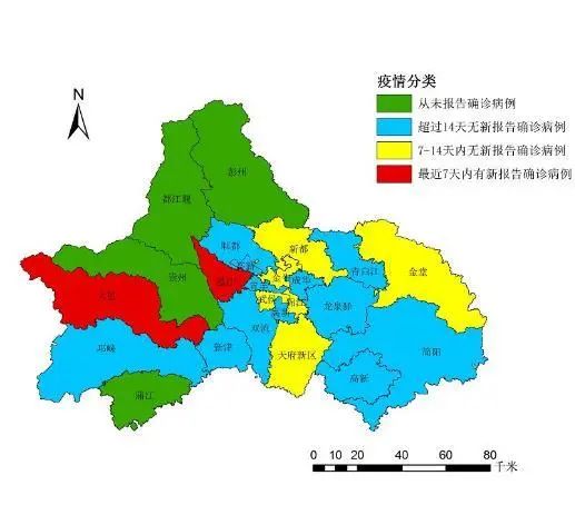 成都最新疫情分类地图四川183个县市区疫情分布看看你家