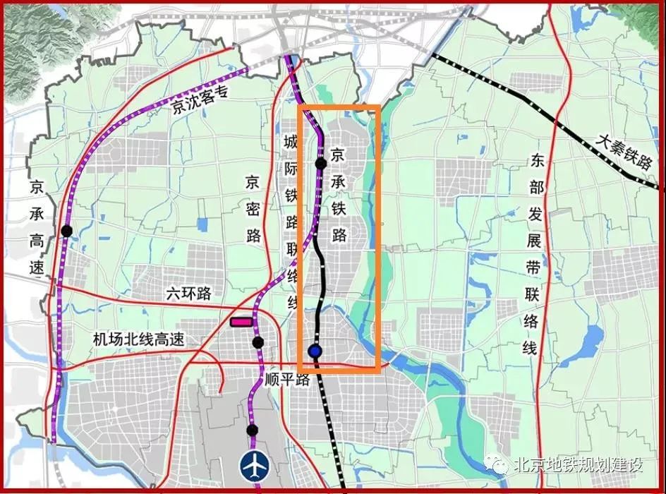 京沈客专北京段全长约98公里,途经朝阳,顺义,昌平,怀柔,密云五个区,将