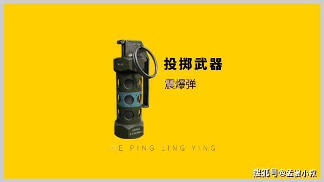 其次是投掷武器:震爆弹.