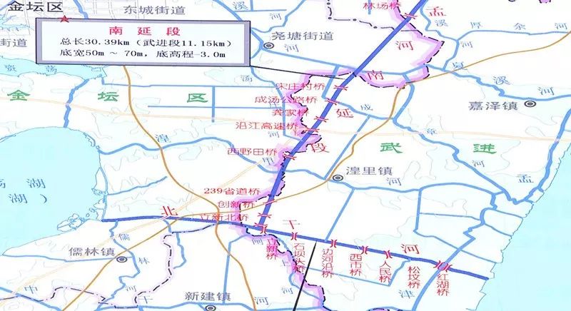 好消息国家172项重大节水供水项目新孟河延伸拓浚工程武进段复工啦