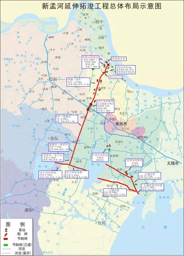 好消息国家172项重大节水供水项目新孟河延伸拓浚工程武进段复工啦