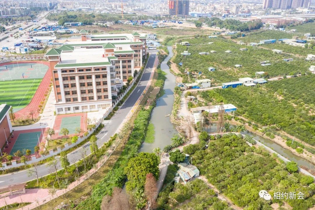 航拍视频总投资超50亿元新会珠西枢纽新城公共配套设施十二项工程正式