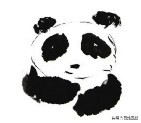 国画熊猫的画法步骤_绘画