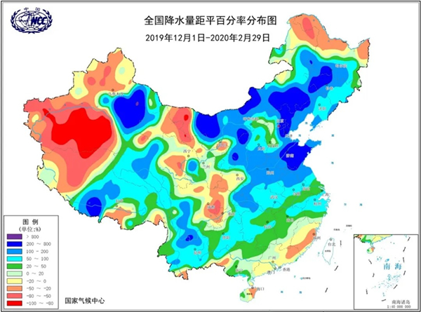 2020全国降水量排名_2020年我省气温偏高,降水量偏多