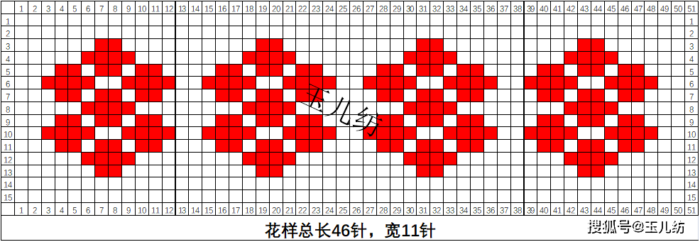 玉儿纺60款织中间花样动物和植物花样打毛线鞋花样编织图纸