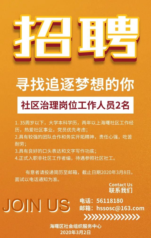 社区工作招聘_35个名额 富阳区招聘专职社区工作者啦(3)