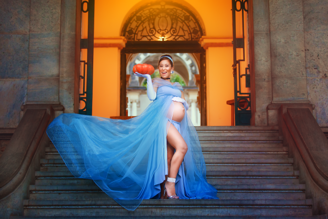 巴西摄影师为准妈妈拍摄创意公主风孕照走红网络_Vanessa