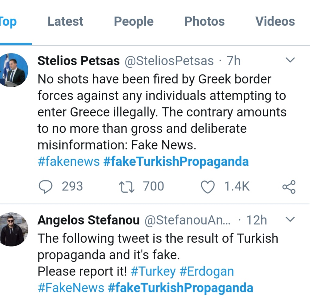 向强行越境难民开枪？希腊政府发言人回应：假