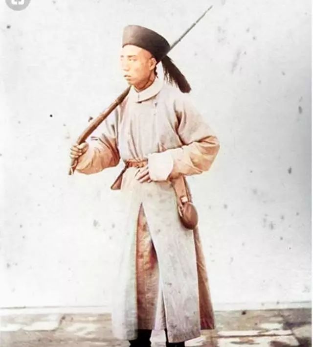 真实的清朝军队彩色照片极其珍贵