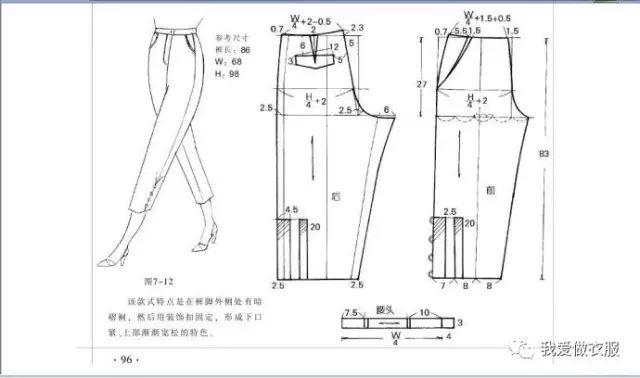 超多的各款裤子裁剪图,喜欢收藏吧!