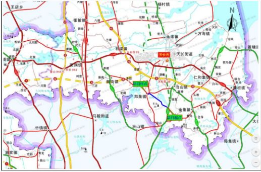 滁州江淮分水岭 国家风景道天长段道路工程-路面三标y101(郑集至张巷