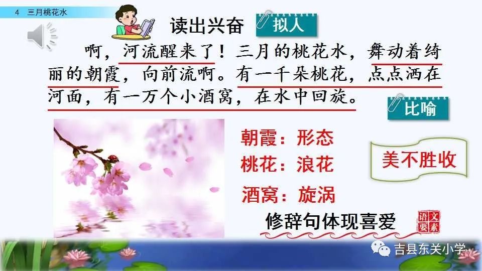 预习导引 || 春季四年级(周四课程)_桃花