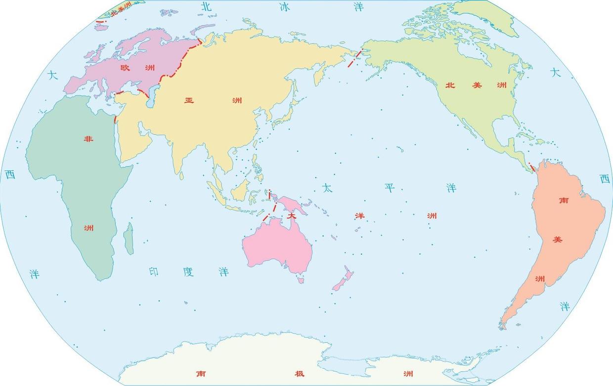 我们看世界地图，亚洲明明位于地图西边，为什么说位于东半球呢？_地球