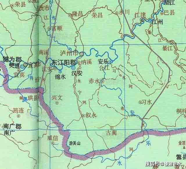 东接巴郡,南接牂牁郡,西邻犍为郡,北靠广汉郡.