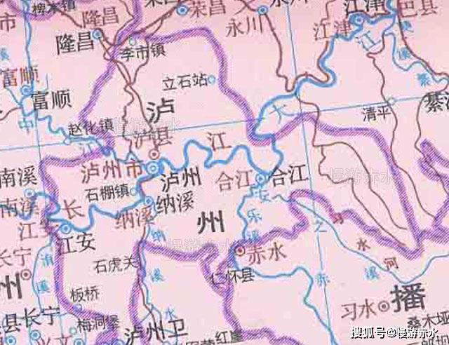 原创从地图看泸州两千年来的行政区划变化,汉唐最大,元明清逐渐缩小