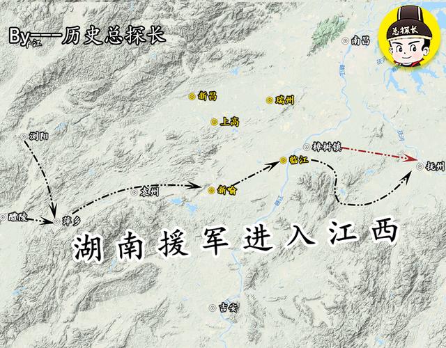 原创地图上的战争曾国藩被围南昌天京事变爆发战局瞬间扭转