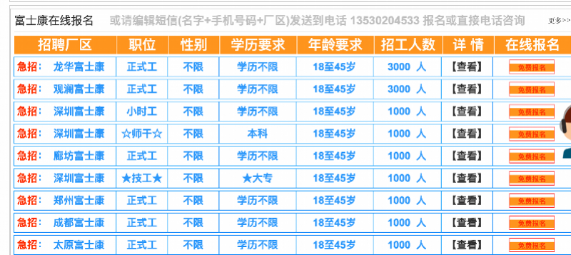 富士康招聘条件_贵阳2020年富士康招聘条件