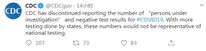 美疾控中心停止公布新冠病毒检测人数等重要数据，这样解释！