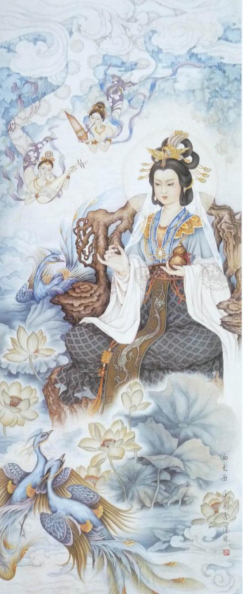 工笔画-女画家韩德珠工笔重彩人物作品欣赏