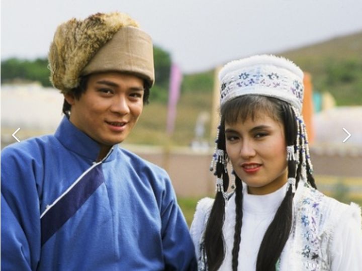 1983版《射雕英雄传》剧照:郭靖与华筝