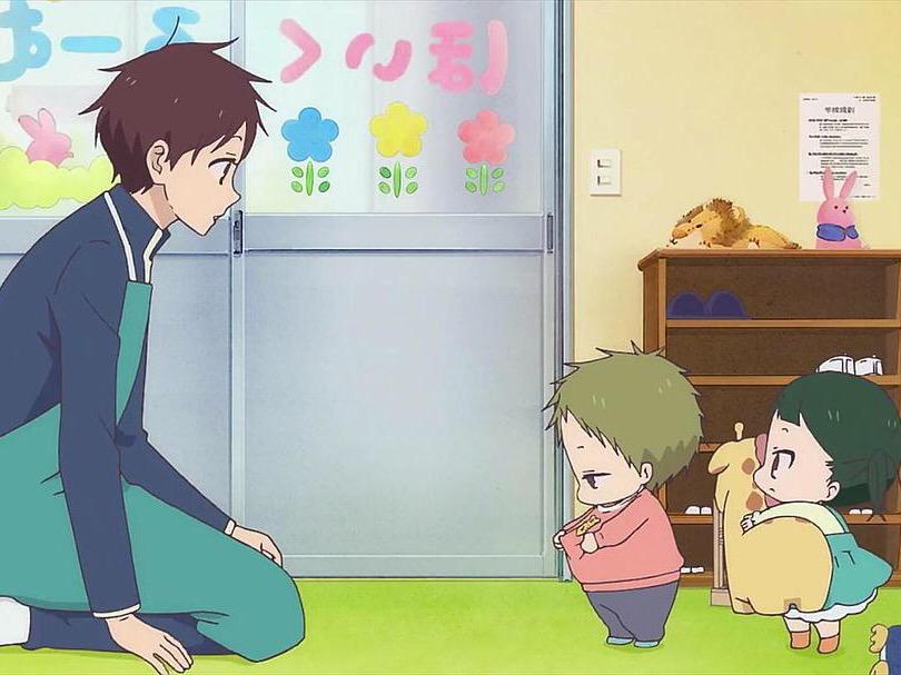 原创学园奶爸保育室小孩的爸爸们和温柔的龙一反差大