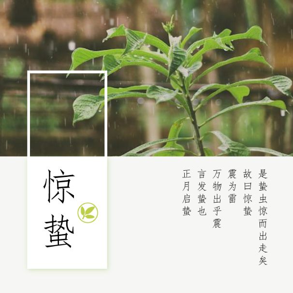 咏廿四节气诗    惊蛰二月节