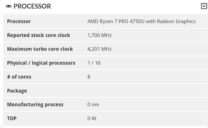 AMDR7PRO4750U首次曝光，新款ThinkPad将搭载