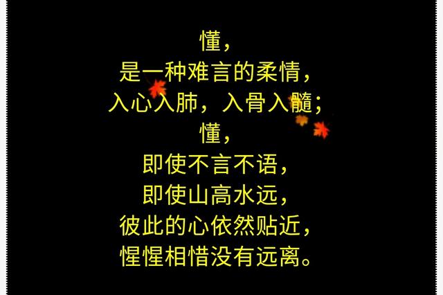 人海难得一知己,心事给懂你的人