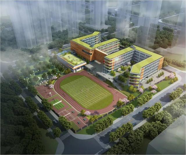 这是一所新建的全日制小学,学校位于 成都市天府新区梦溪东二街388号