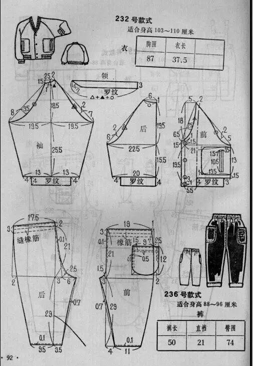 图纸集 | 各种棒球服的裁剪图收集