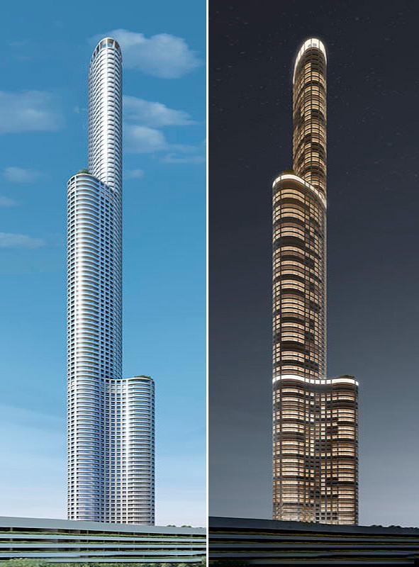 印度在建第一高楼孟买世界一号大厦