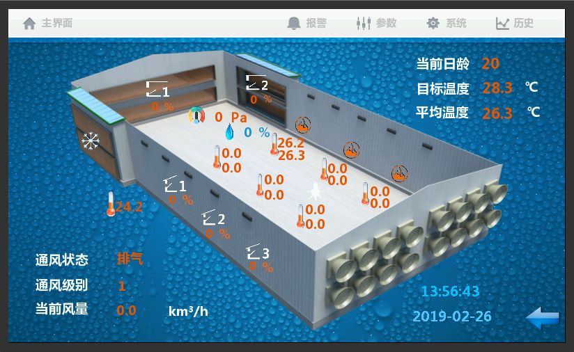 大牧人bh9200触摸环控器引领蛋鸡养殖进入环控智能化时代