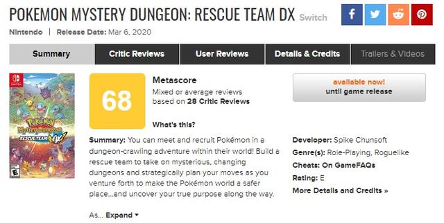 《宝可梦：不可思议的迷宫救助队DX》IGN6分千篇一律的迷宫之旅