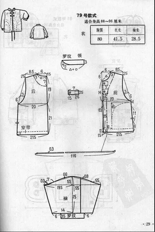 图纸集 各种棒球服的裁剪图收集