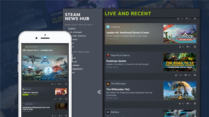Steam全新新闻中心上线，新闻动态一网打尽_活动