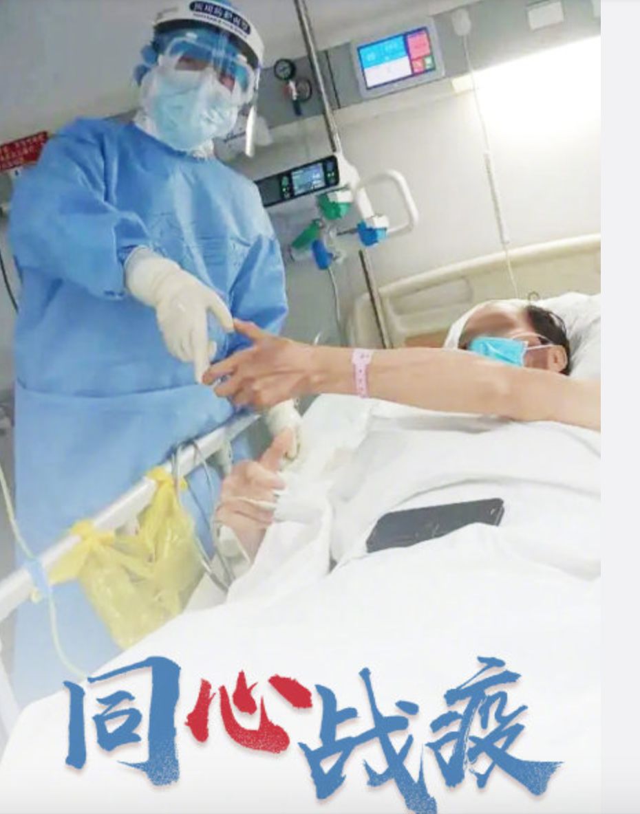 方舱医院10岁男孩说太无聊  医护人员：你，我下