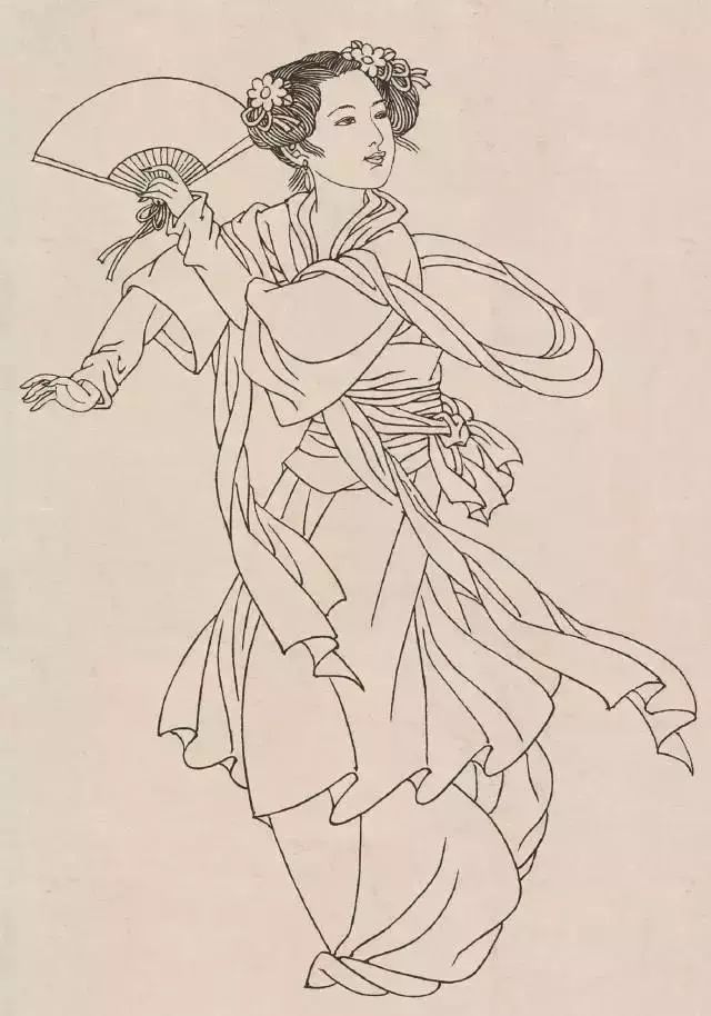 古代人物白描集锦120图_工笔画