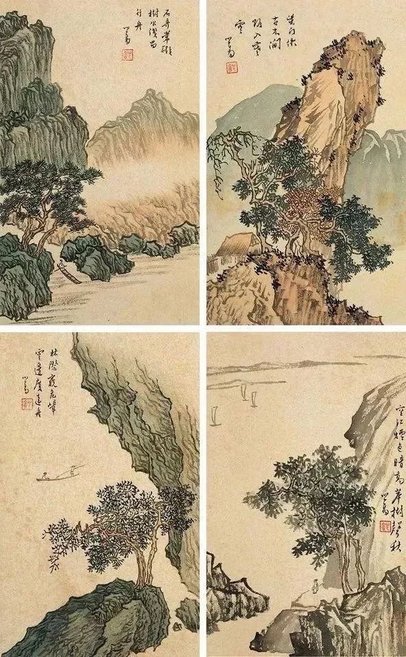 溥心畲 山水人物