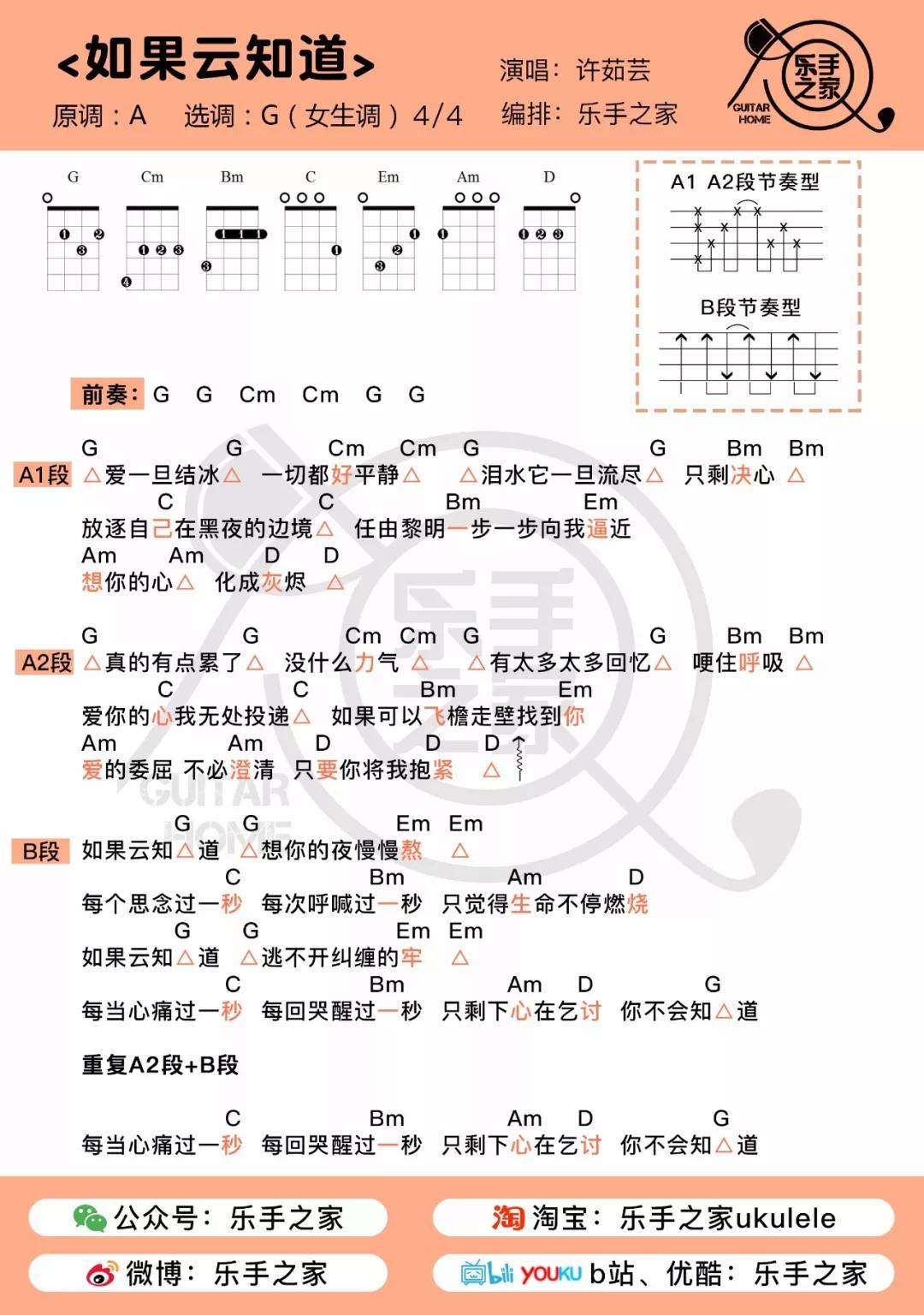 如果云知道曲谱_如果云知道图片(3)