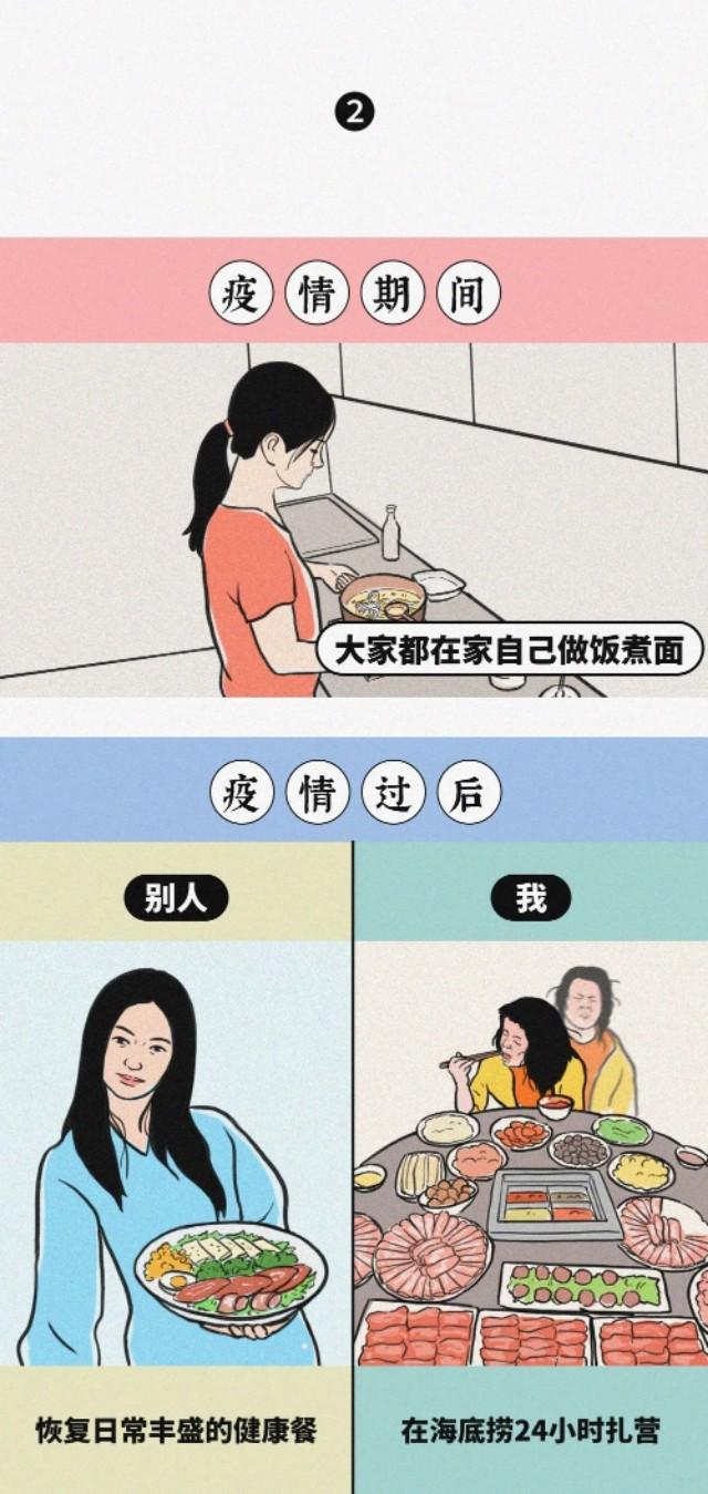 疫情过后的别人和你没有对比就没有伤害漫画