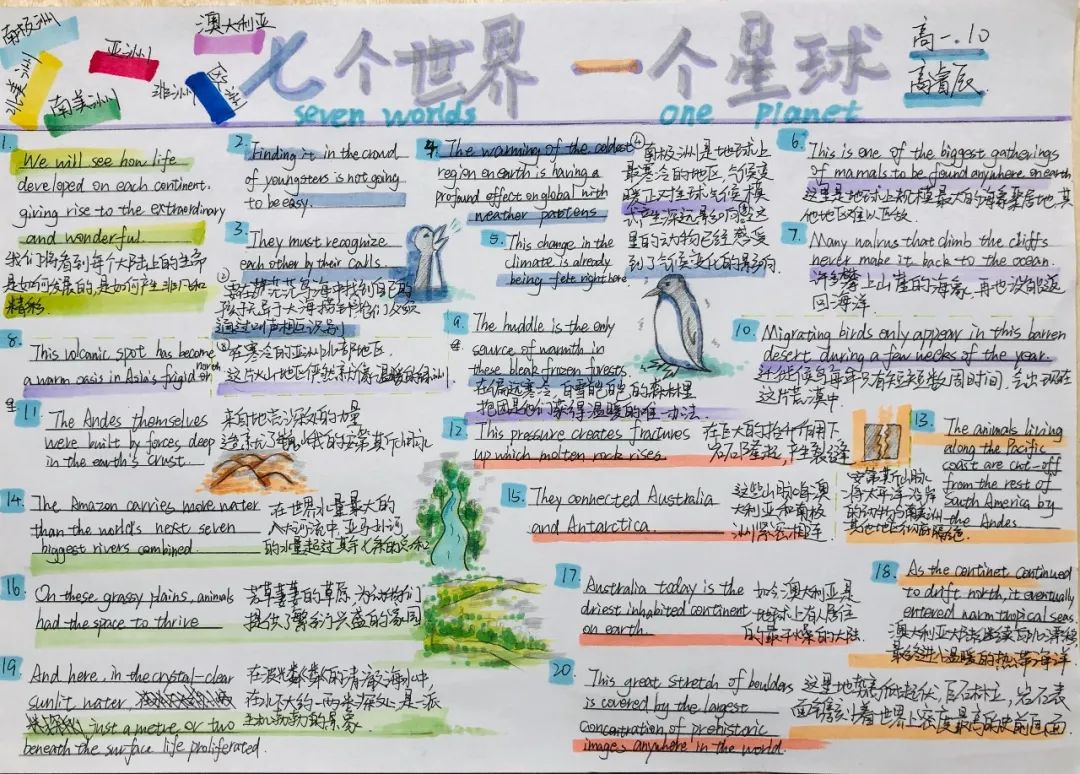 七个世界一个星球跟随青岛六中英语老师看纪录片学地道英语增环保理念