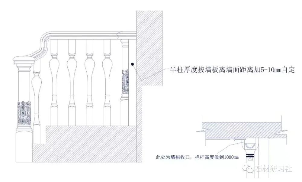 大理石护墙板案例楼梯侧墙版造型方案值得收藏！(图13)