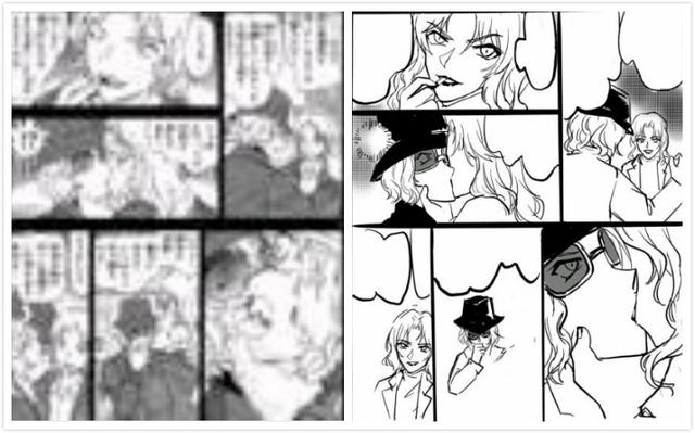 原创名侦探柯南漫画再现劲爆剧情贝尔摩德嘴对嘴给领妹喂药