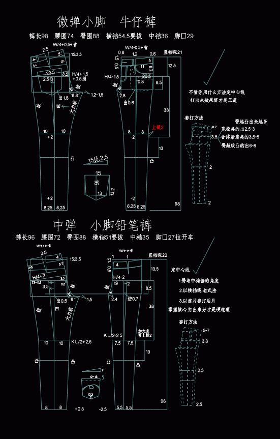 11种裤型的打版资料送给正需要的你