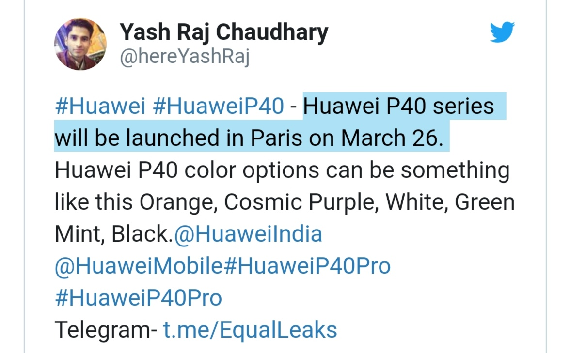 华为P40系列将于26号发布？Pro版细节曝光：5摄抢眼