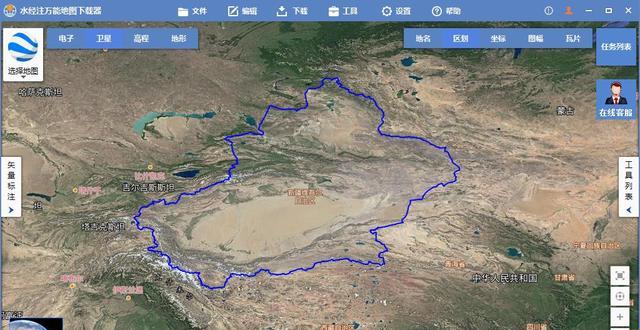 用卫星地图告诉你新疆到底有多大图片